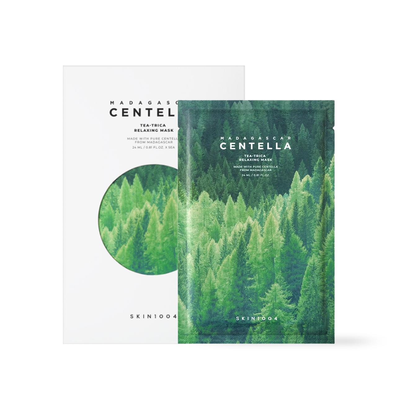 [Skin1004] Madagascar Centella Tea-Trica Relaxing Mask 5ea*24ml - 10-pack