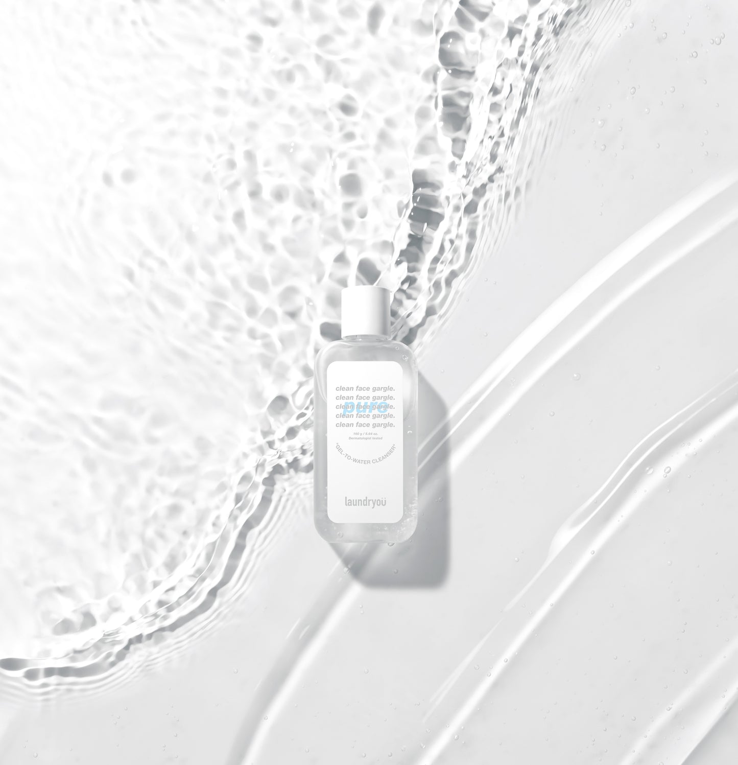 [Laundryou] Clean Face Gargle Gel-to-Foam Cleanser PURE 160g
