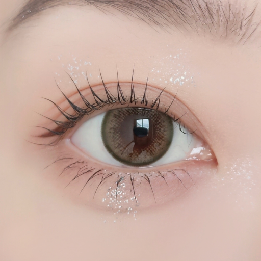 [Qrsessed] 1 Day Colored Contact Lens - Never Olive 0.00 (10 pcs)