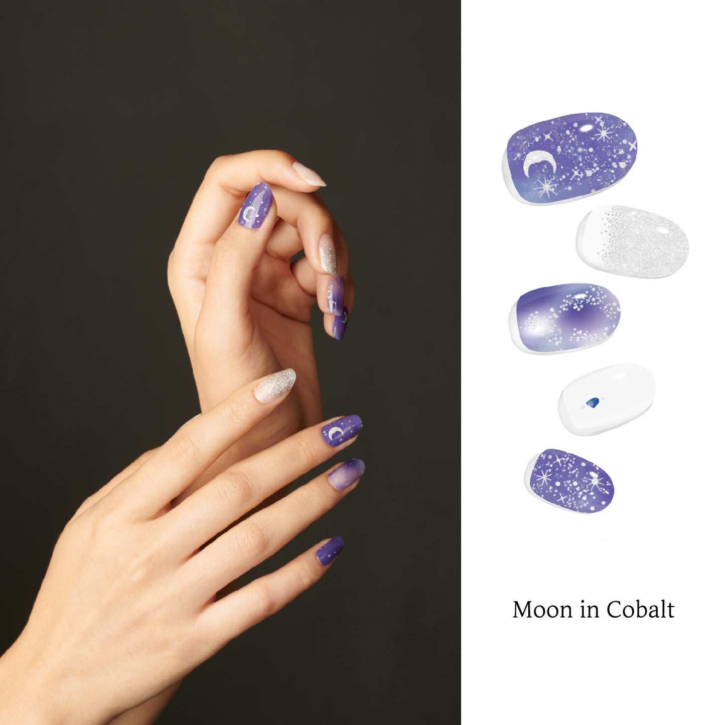Moon in Cobalt Nails - 문 인 코발트 네일