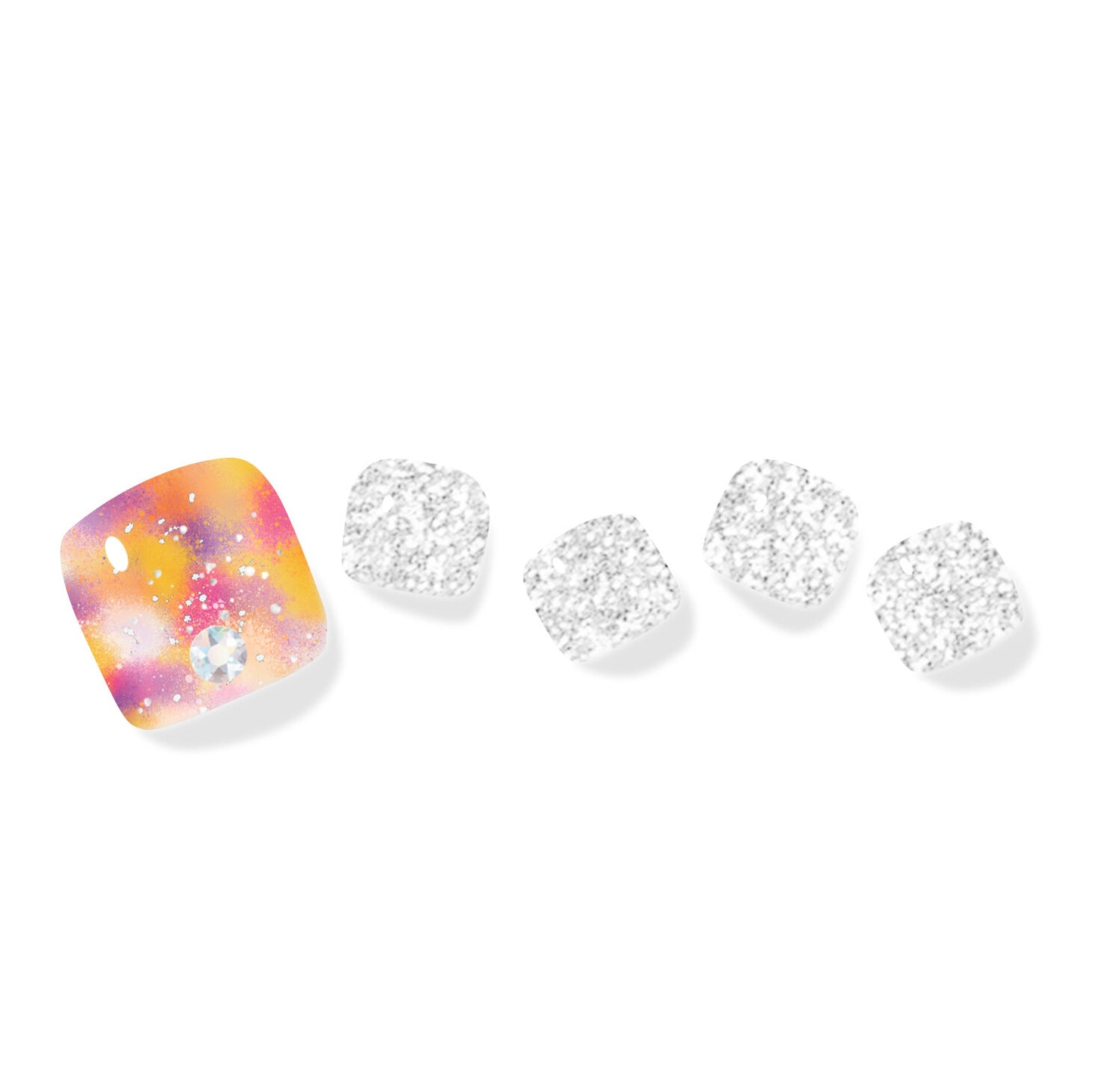 Spring Boquet Swarovski Pedi - 스프링 부케 페디(스와로브스키 파츠)