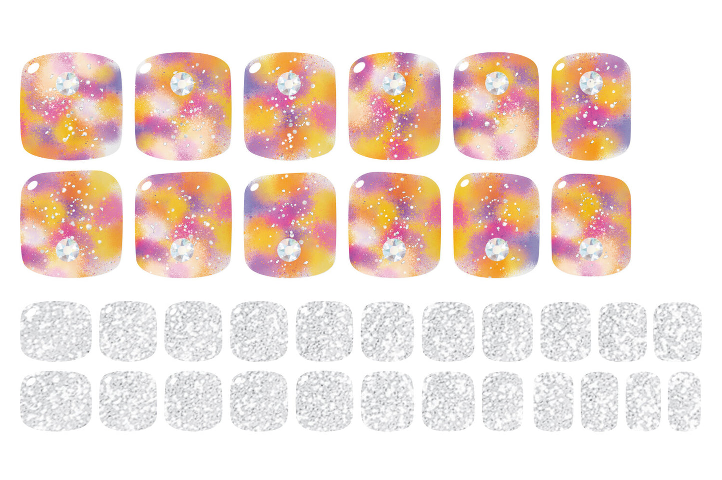 Spring Boquet Swarovski Pedi - 스프링 부케 페디(스와로브스키 파츠)